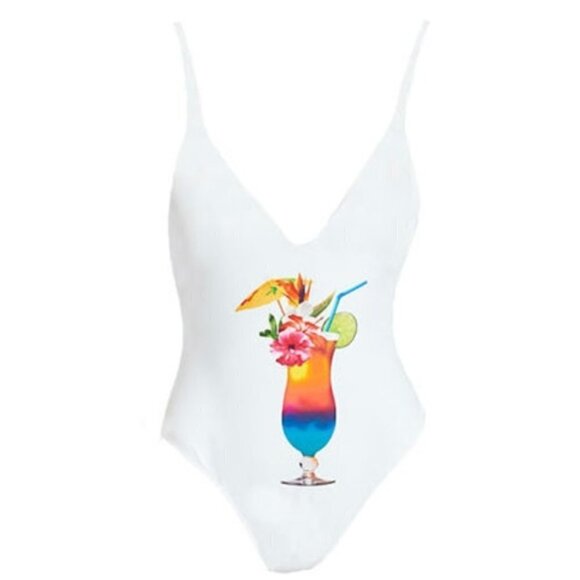 💕SHOW ME YOUR MUMU💕 Siesta Key One Piece Swimsuit ~ On Island Time S NWT - Picture 8 of 8